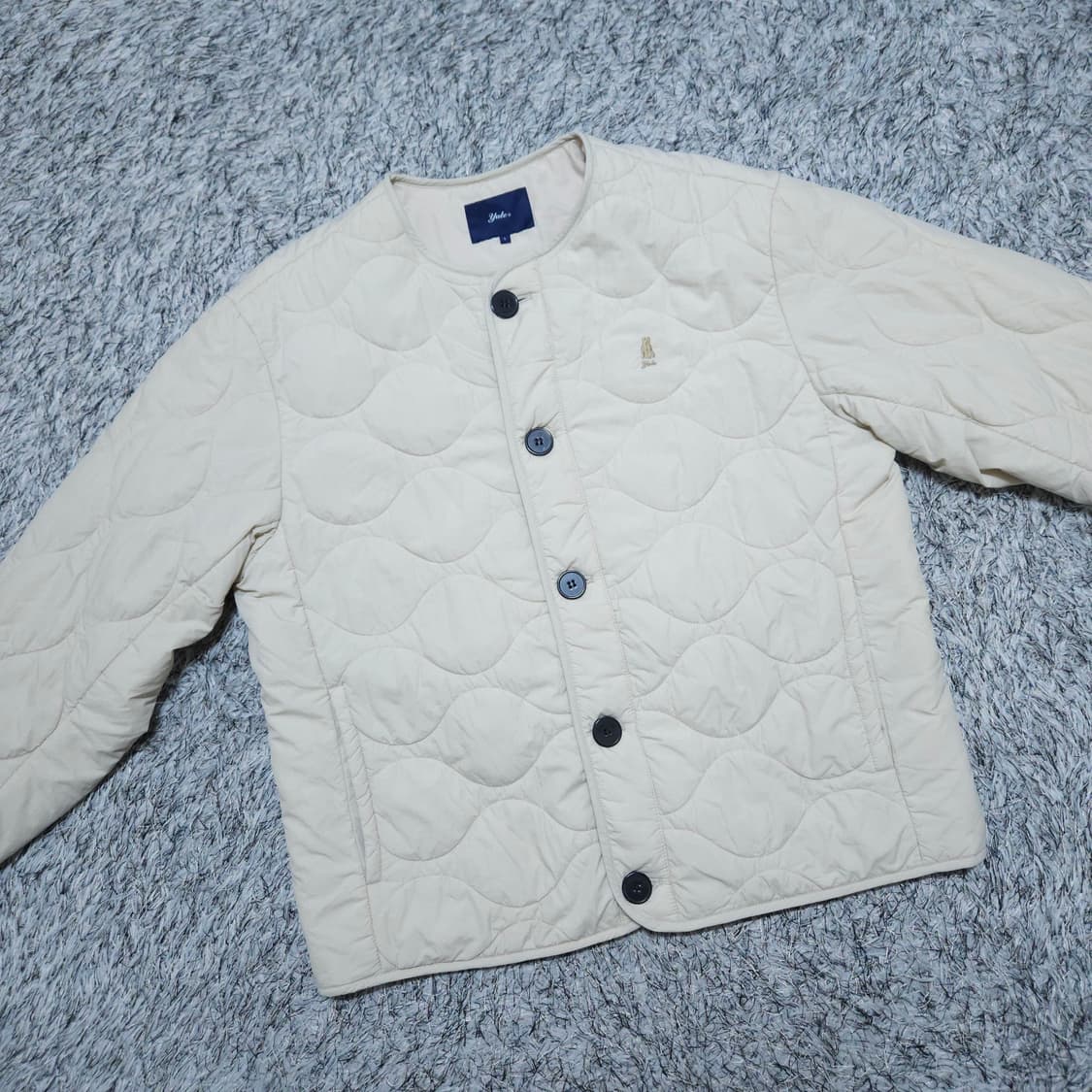 예일yale) L 남자 웜업 퀄팅자켓 아이보리 / 왕눈이샵 상품이미지2