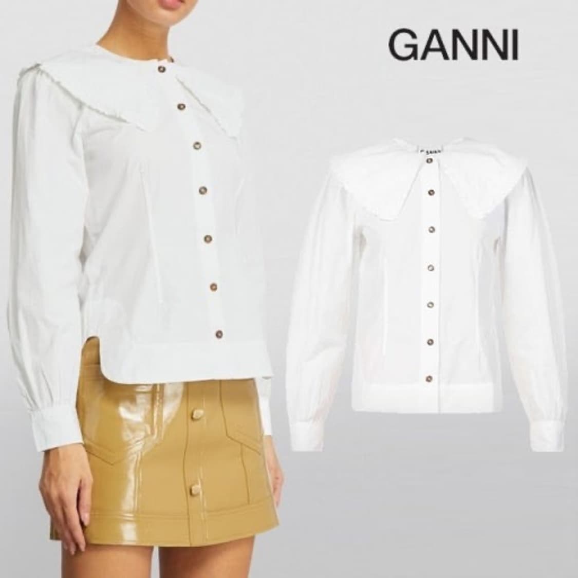 가니 포플린 블라우스 34 상품이미지2