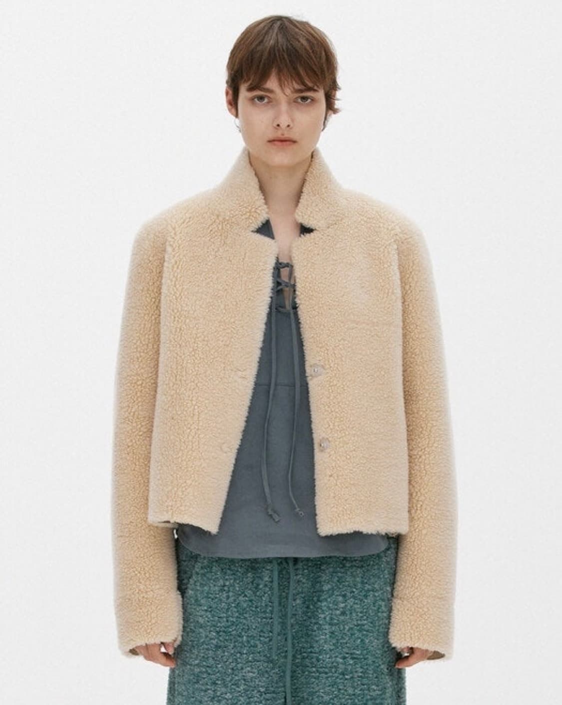 더오픈프로덕트 리버서블 무스탕 상품이미지1