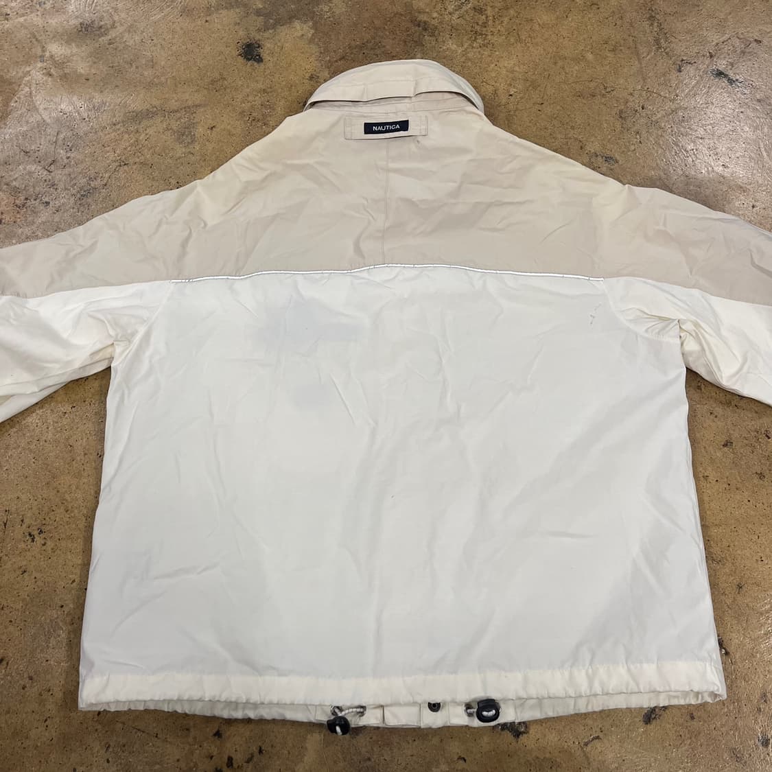 [정품/M] 노티카 화이트 배색 바람막이 점퍼 b15 상품이미지3