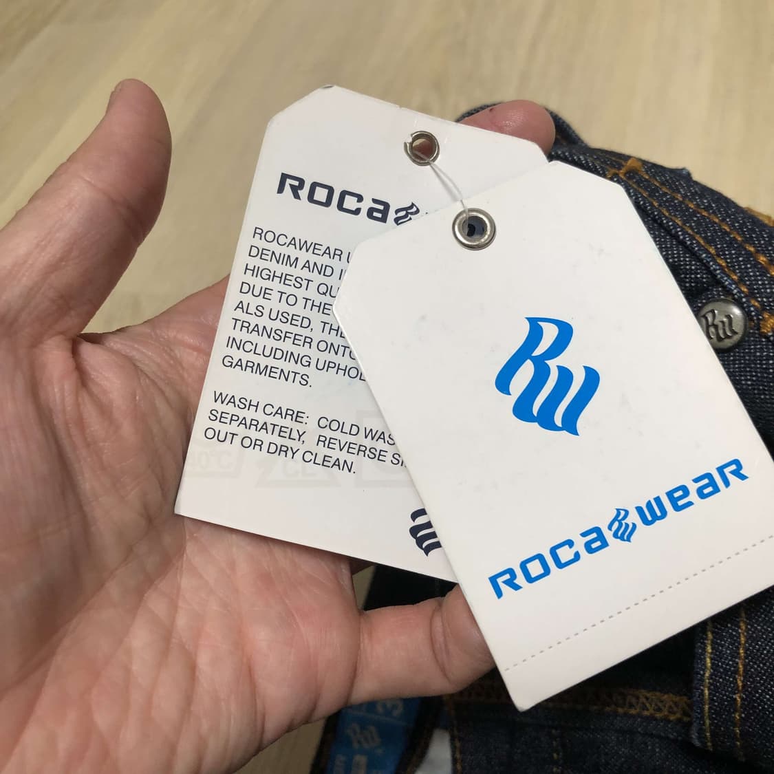 (36) 새상품 로카웨어 ROCAWEAR 배기핏 힙합 데님 팬츠 로카웨어 상품이미지5
