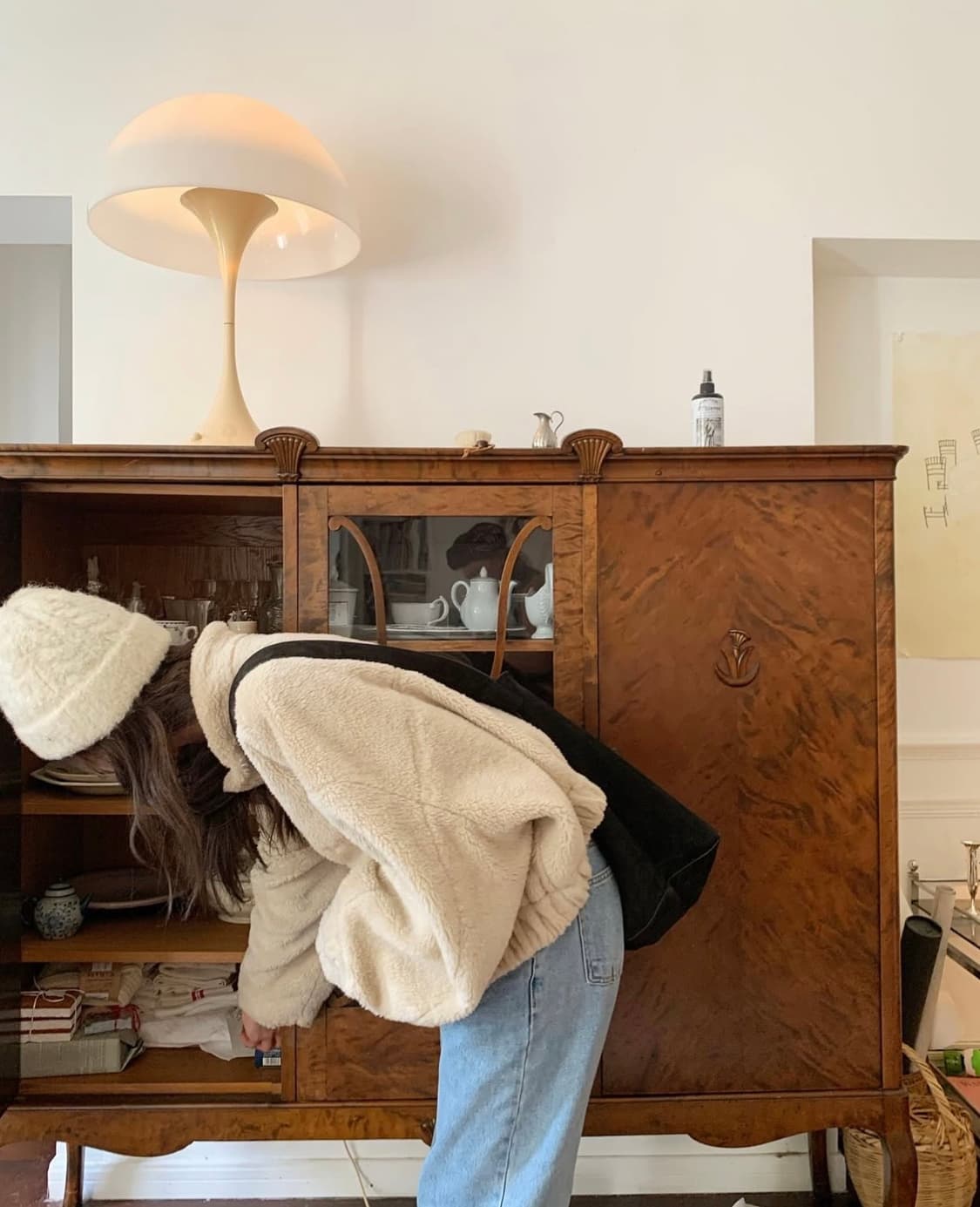 더바넷 시어링 자켓 Cropped Eco-Shearling Jacket 상품이미지2