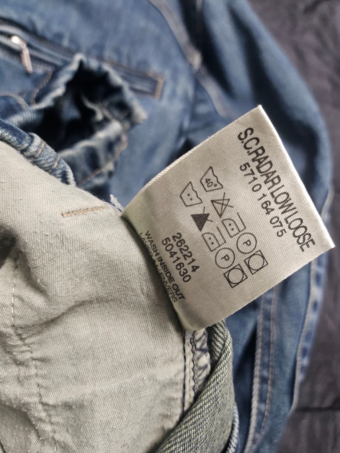 지스타 싱글 차이나 데님 자켓 L 상품이미지7