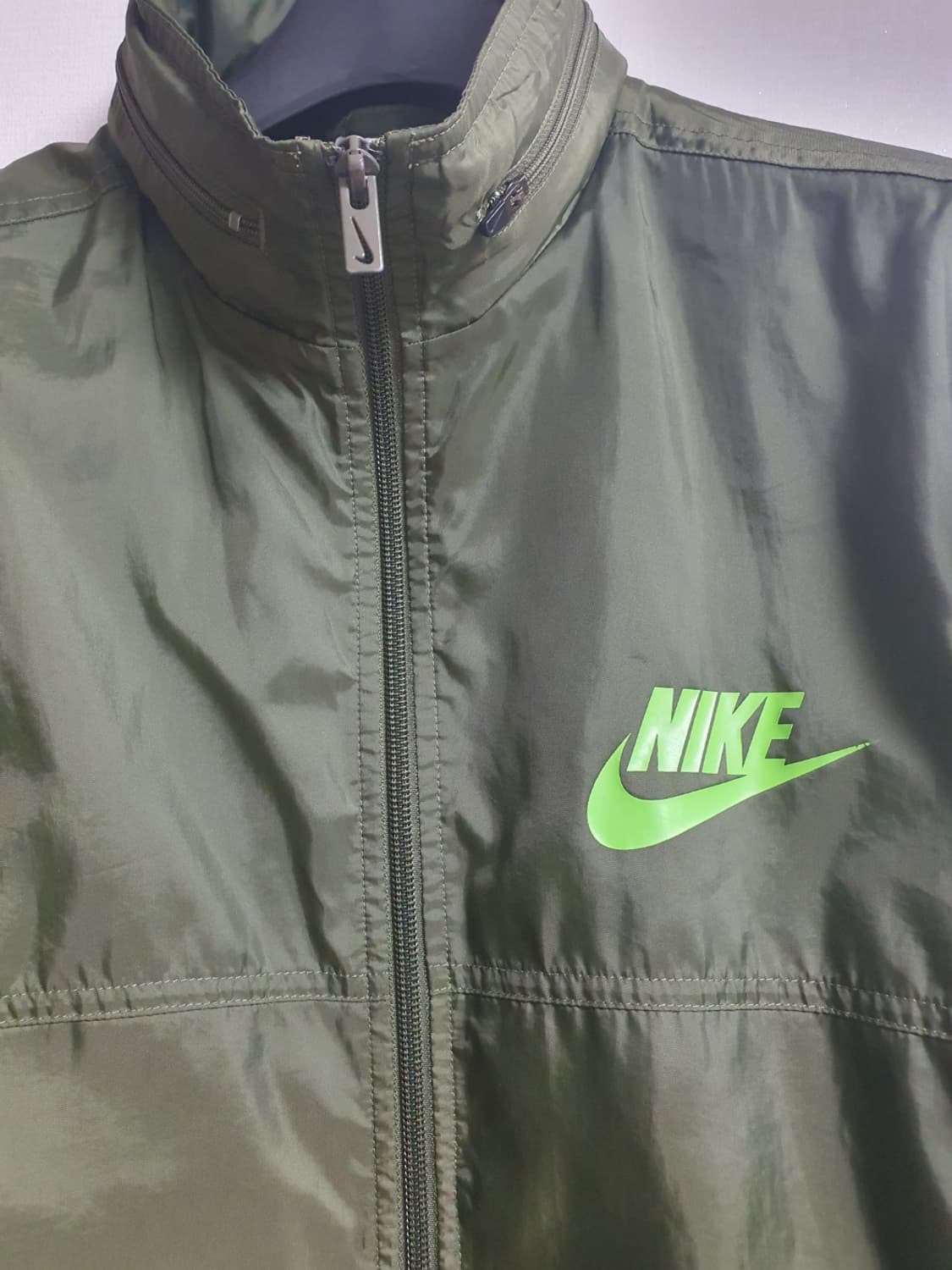 나이키 카키 히든 후드 바람막이 자켓 XL 메쉬안감 상품이미지8