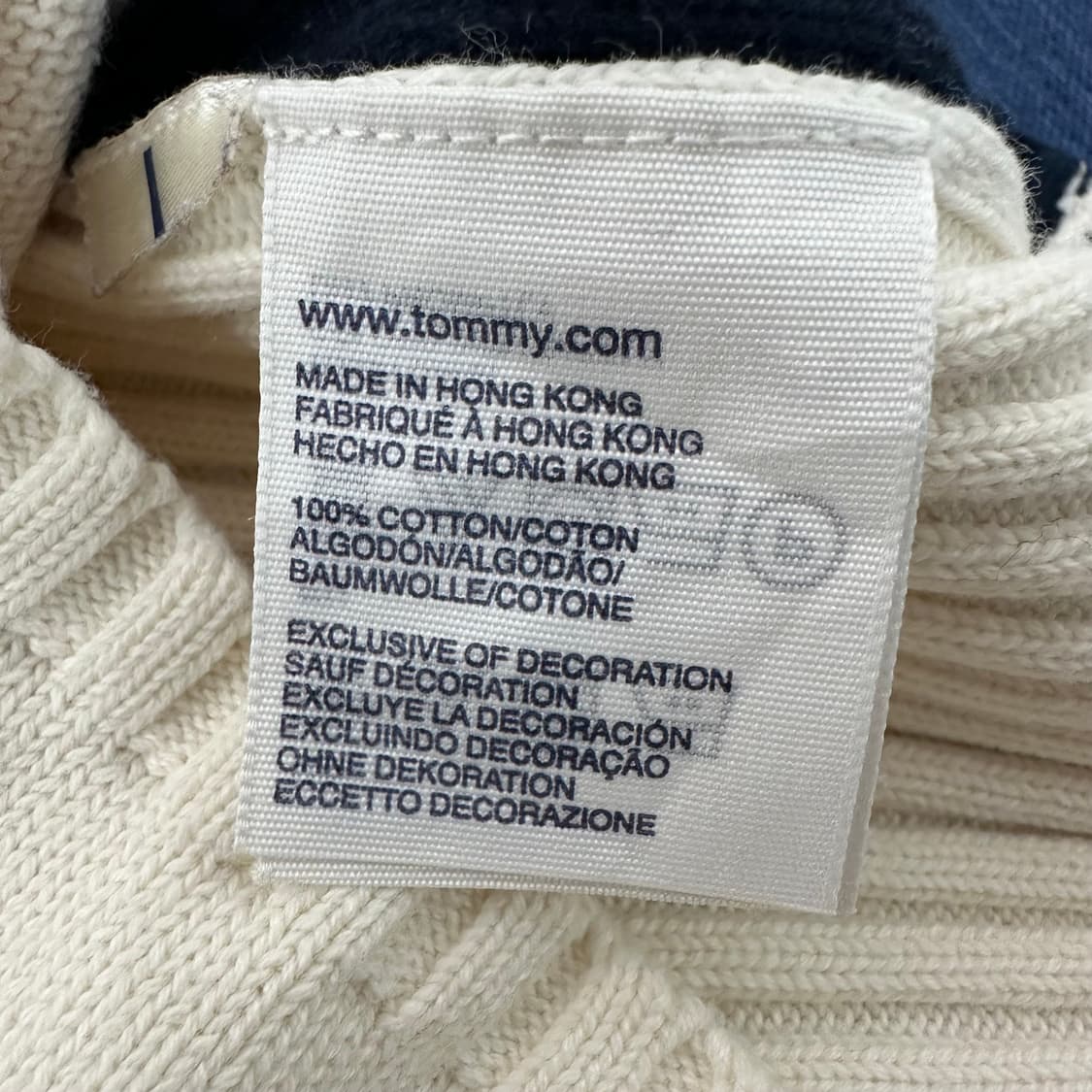 타미힐피거 골지 카라 니트 상품이미지4