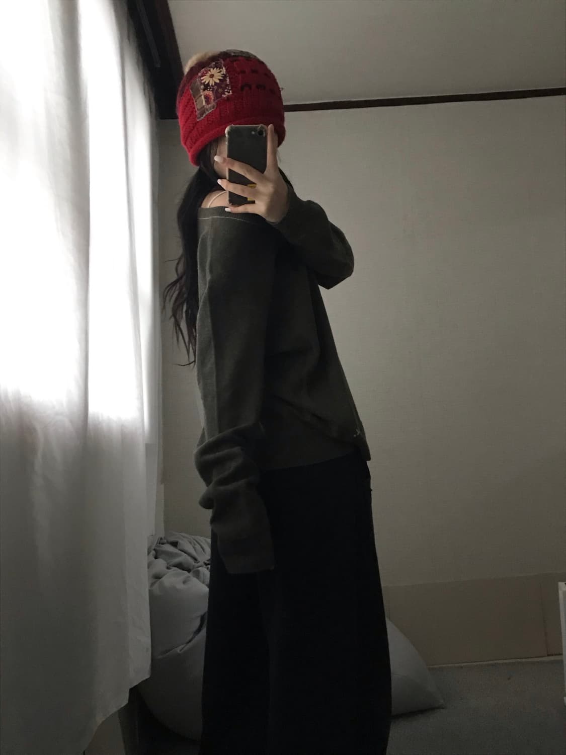 폴로 진스 카키 루즈핏 니트 상품이미지5