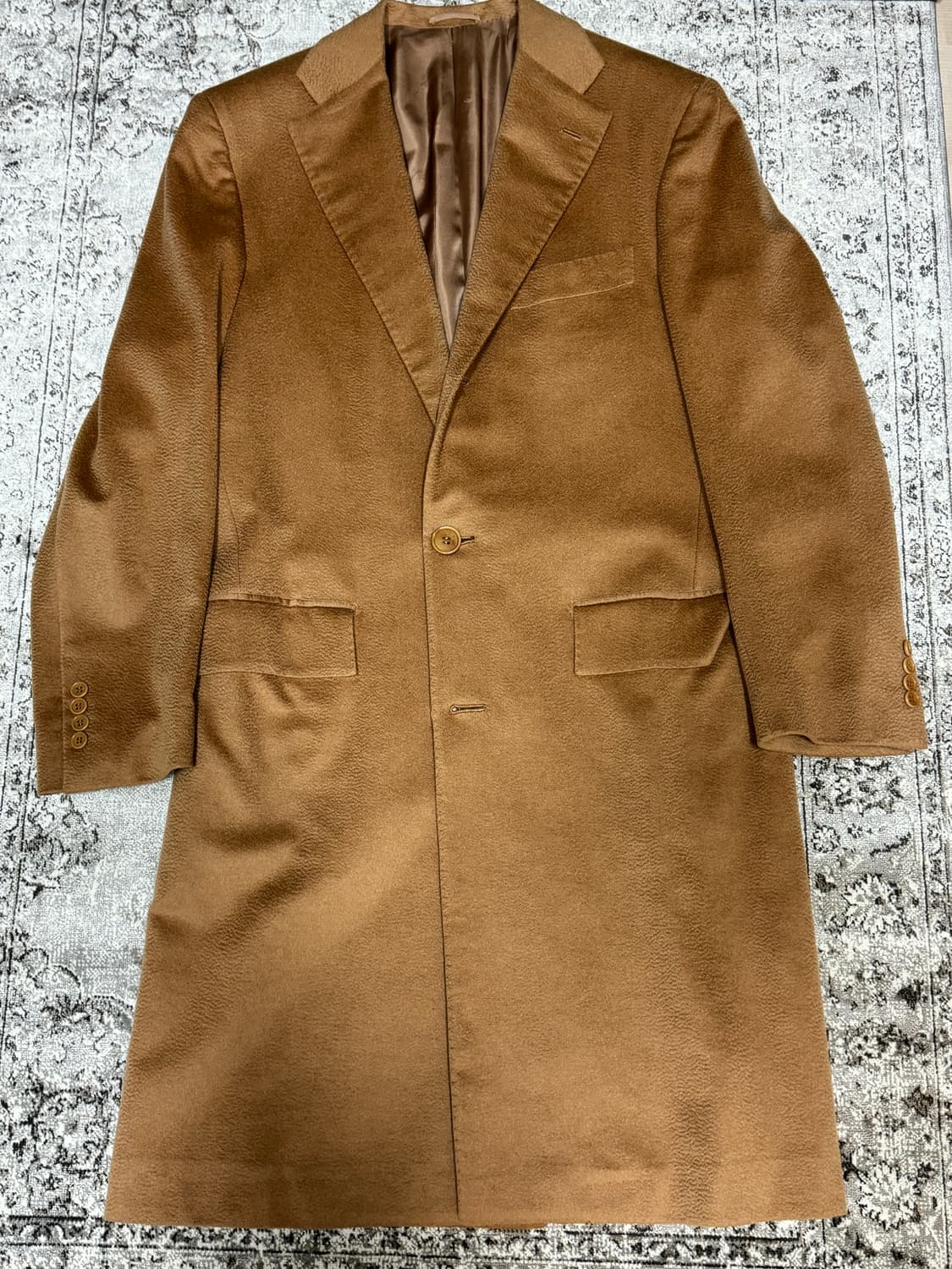 키톤 비큐나 싱글코트 카멜 상품이미지1