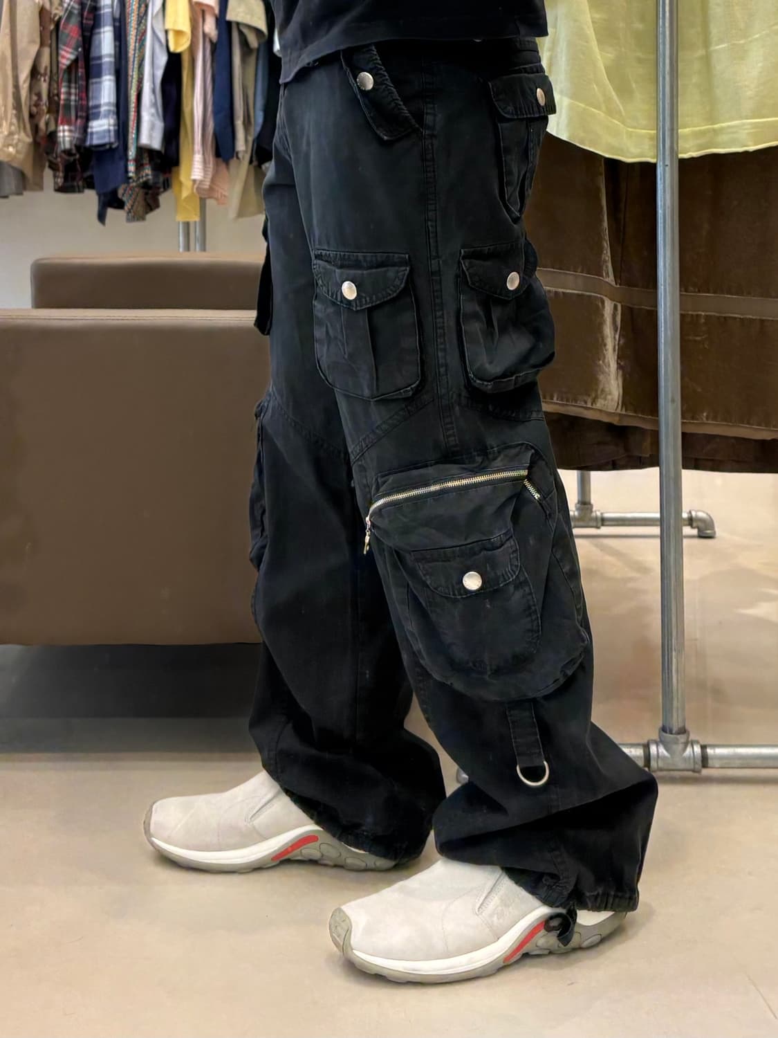 시슬리 멀티포켓 카고 팬츠 블랙 상품이미지9