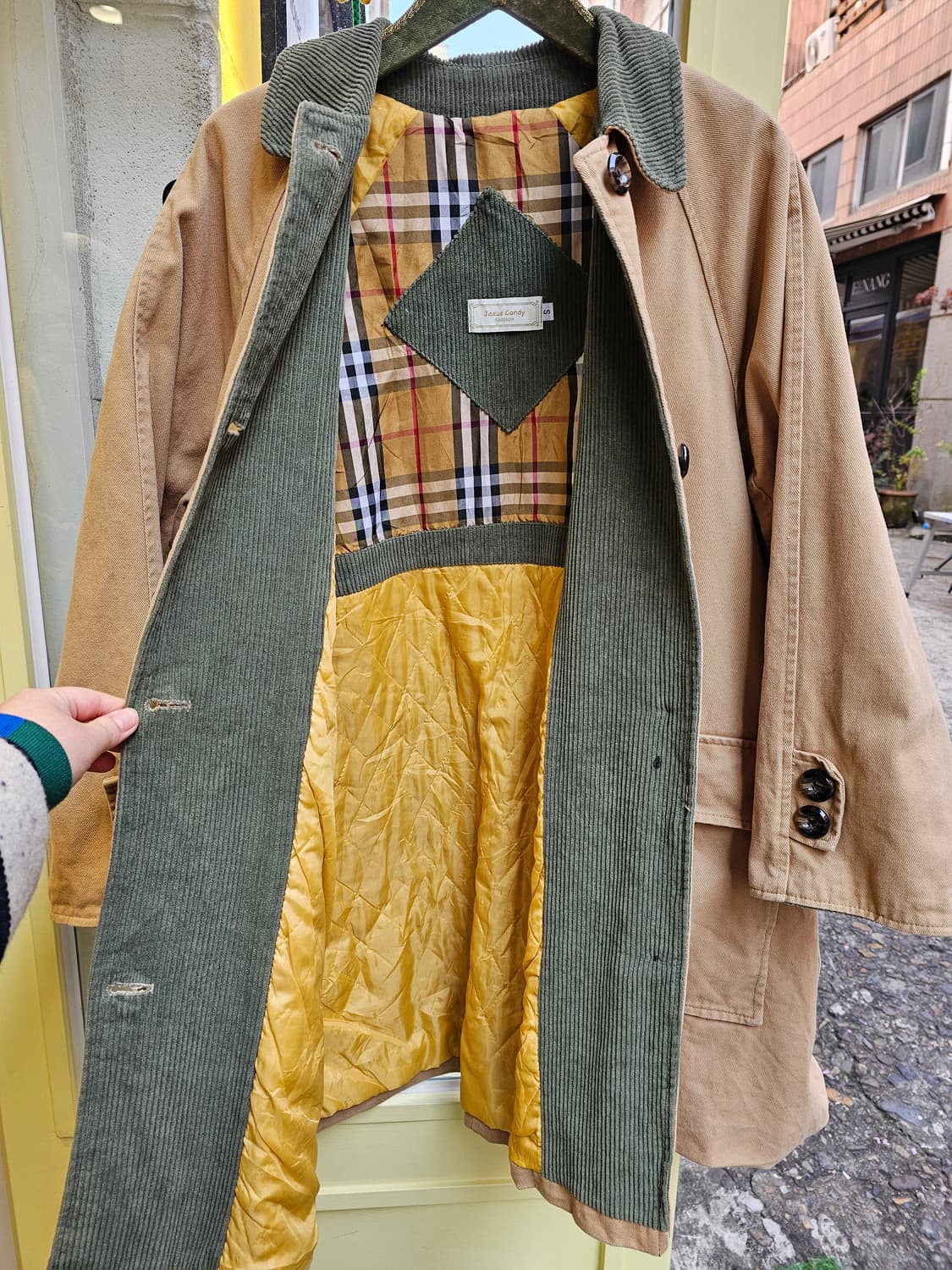 베이지 코듀로이 누빔 워크자켓 상품이미지6