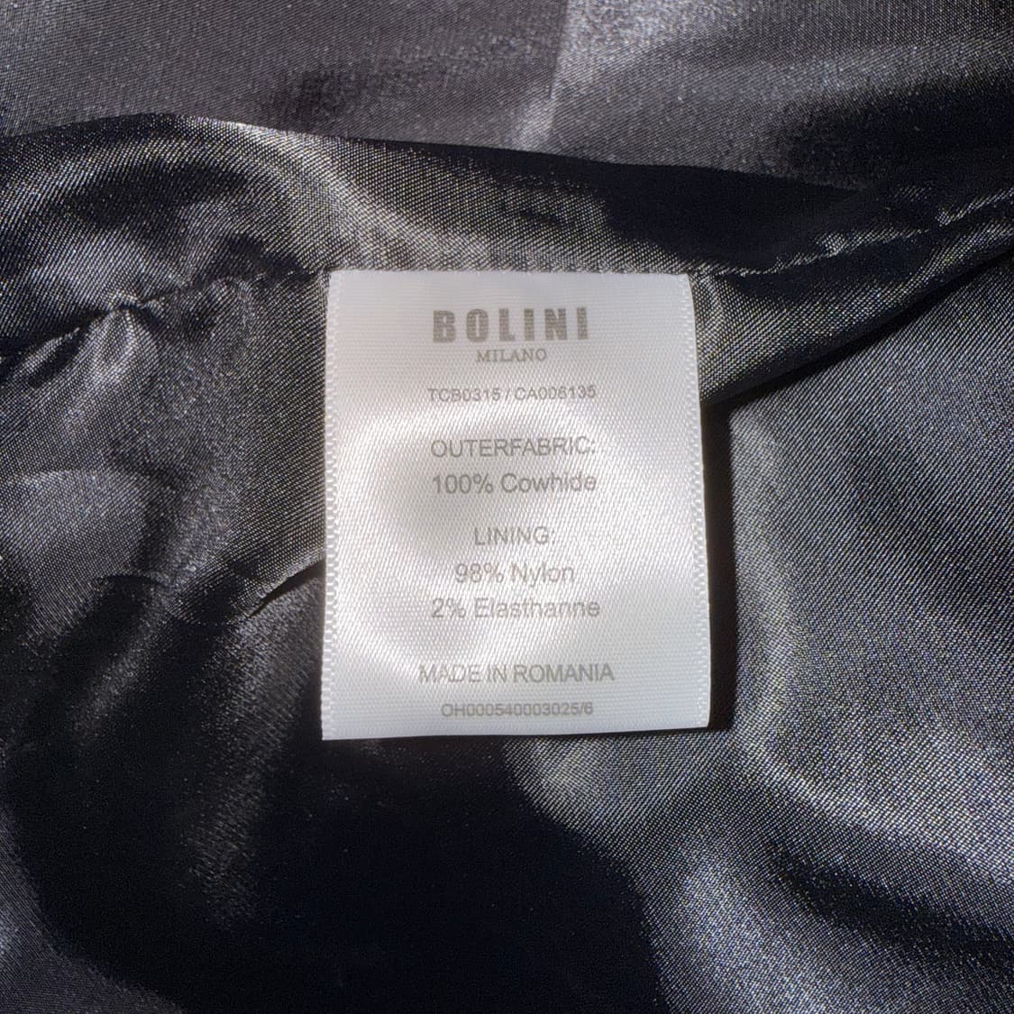 BOLINI MILANO 카우하이드 버건디 싱글 자켓 46 상품이미지7