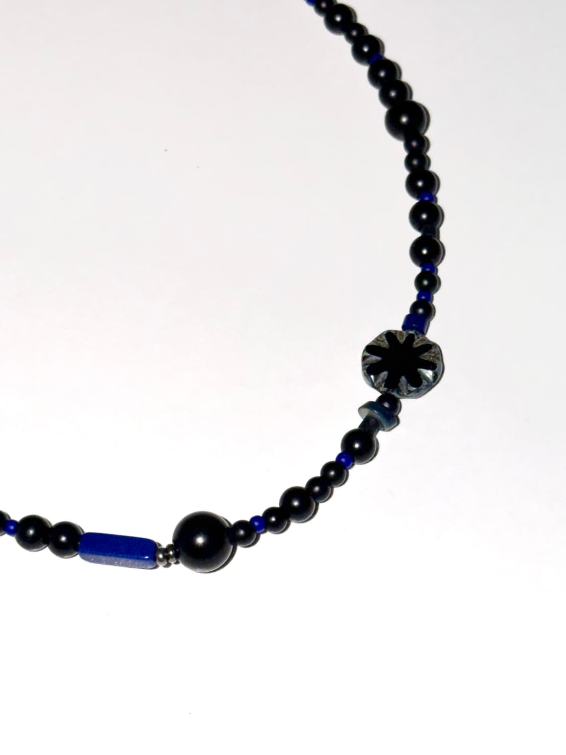 [rrrocnoc]soapnyx 블랙 오닉스 라피스라줄리 원석 비즈목걸이 상품이미지4