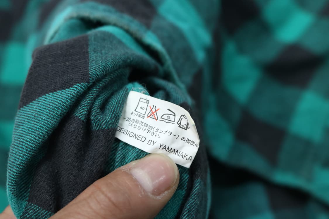 캐니 하우스 빈티지 그린 버팔로 체크 플라넬 셔츠 (L) 상품이미지9