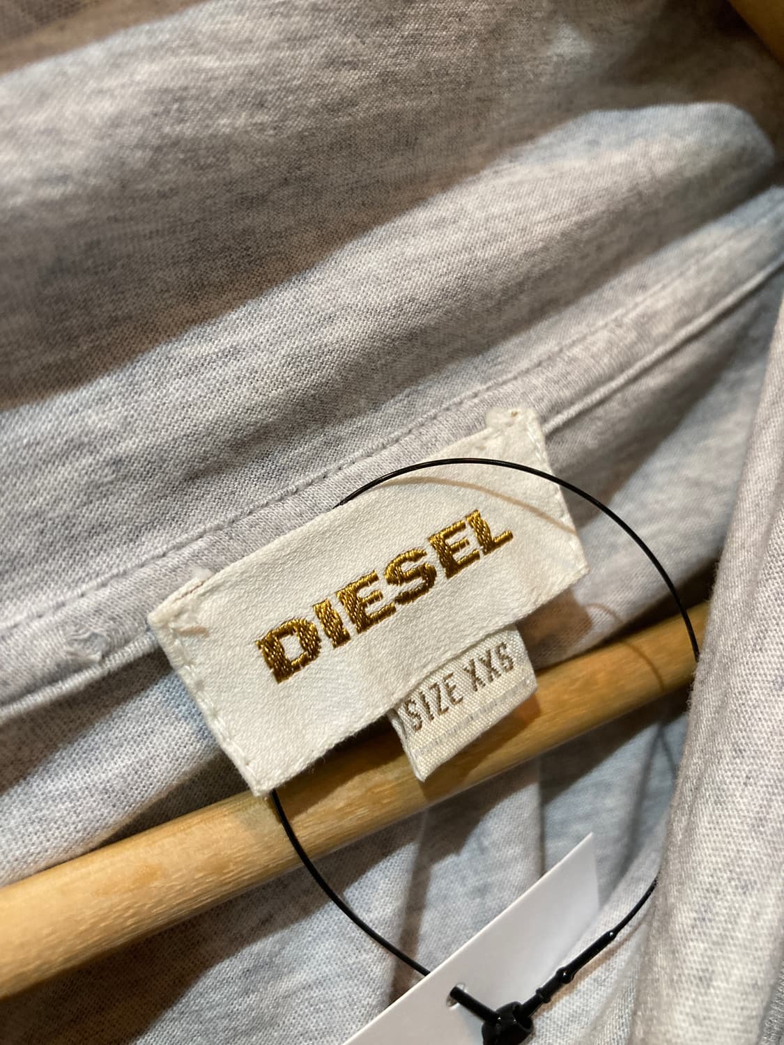 디젤 숄카라 반팔 시멘트그레이  상품이미지5