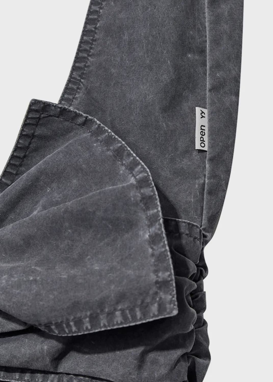 WASHED RUCHED BAG (INDIGO) 상품이미지4