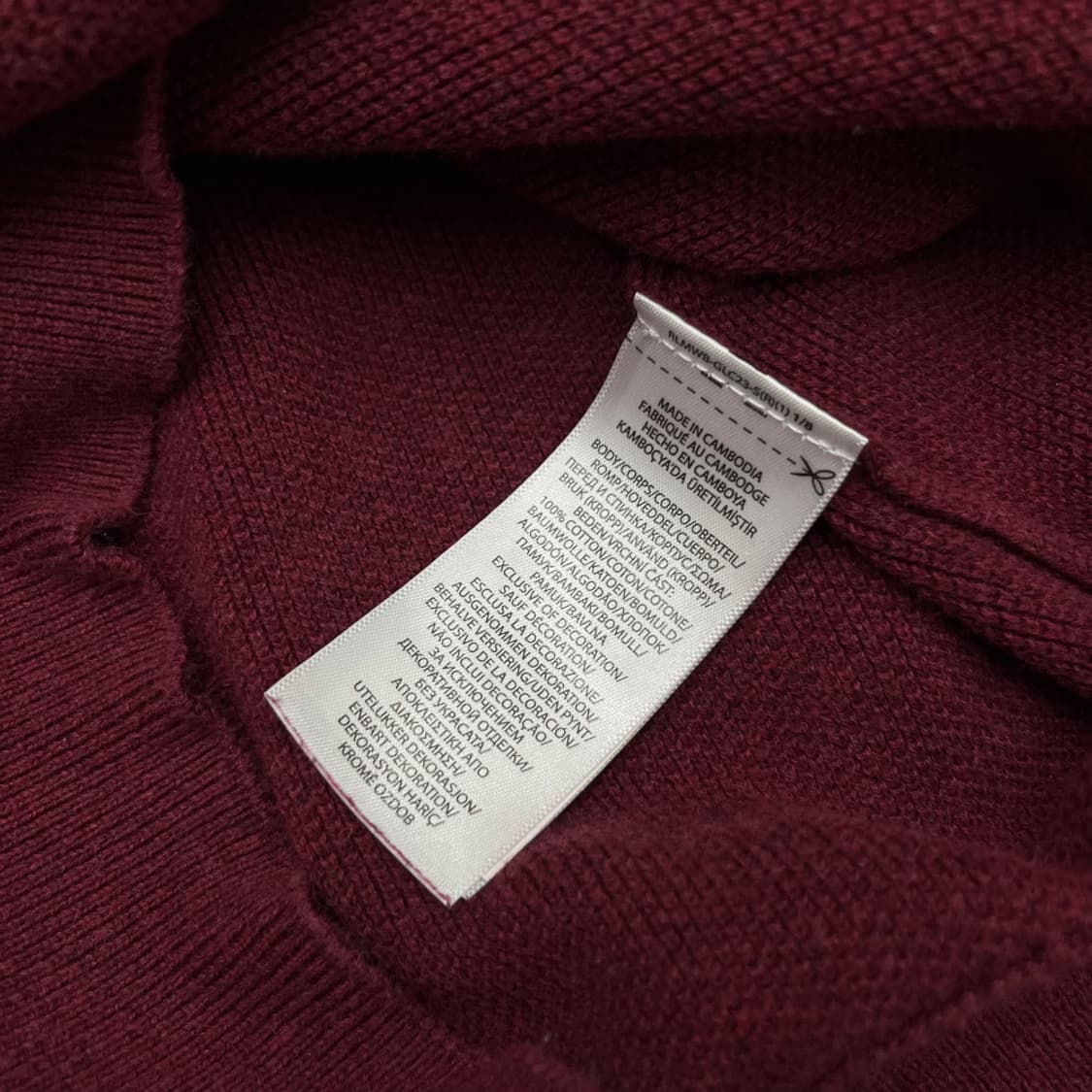 폴로 랄프로렌 네이비포니 버건디 반집업 XL 상품이미지5