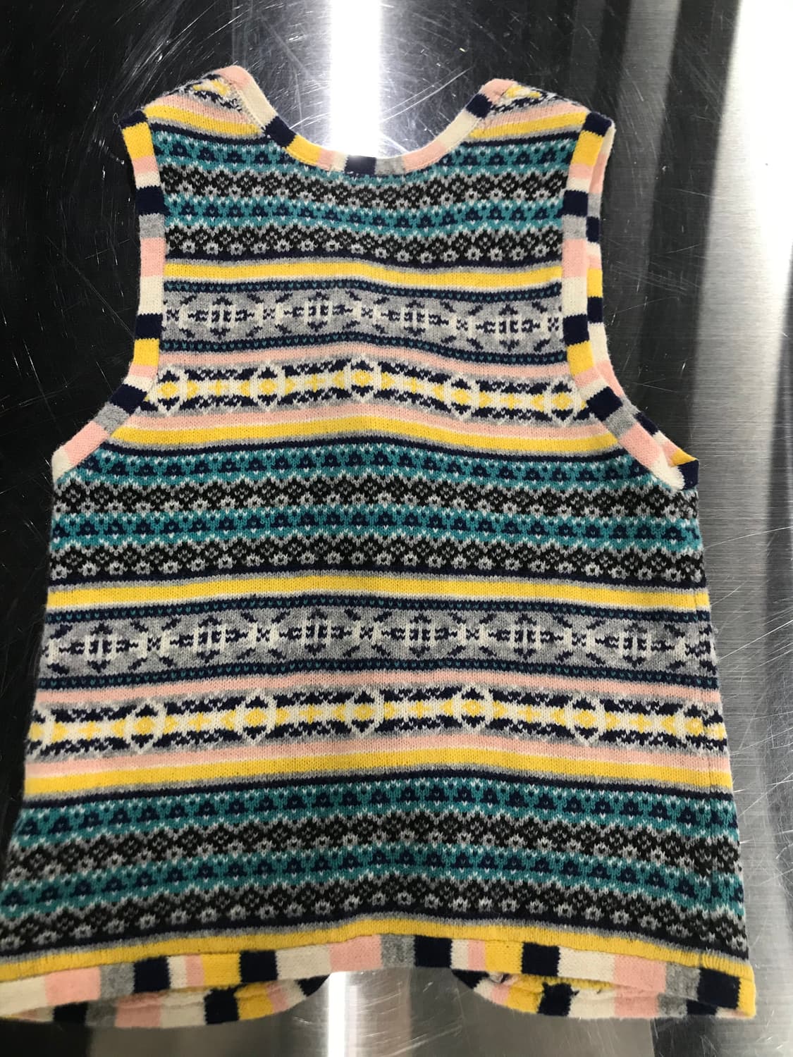 빔즈 하트 니트 조끼 상품이미지2