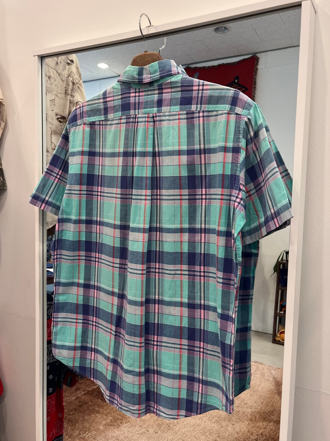 Polo RL 폴로 랄프로렌 CUSTOM FIT 마드라스 체크 반팔 셔츠 상품이미지4
