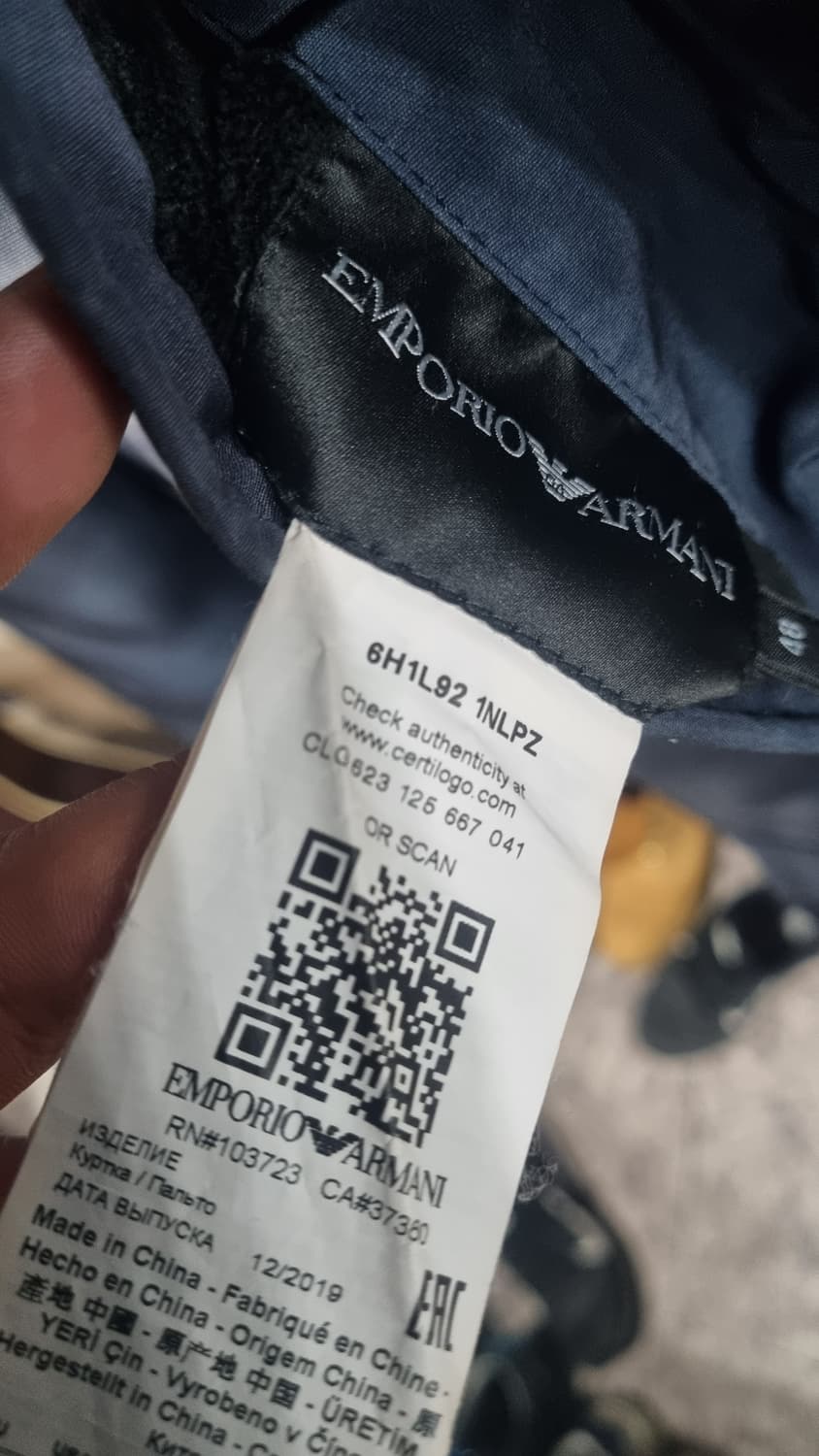 엠포리오 아르마니 타이다이 덕다운 패딩점퍼 105size 컨디션8/10 상품이미지6