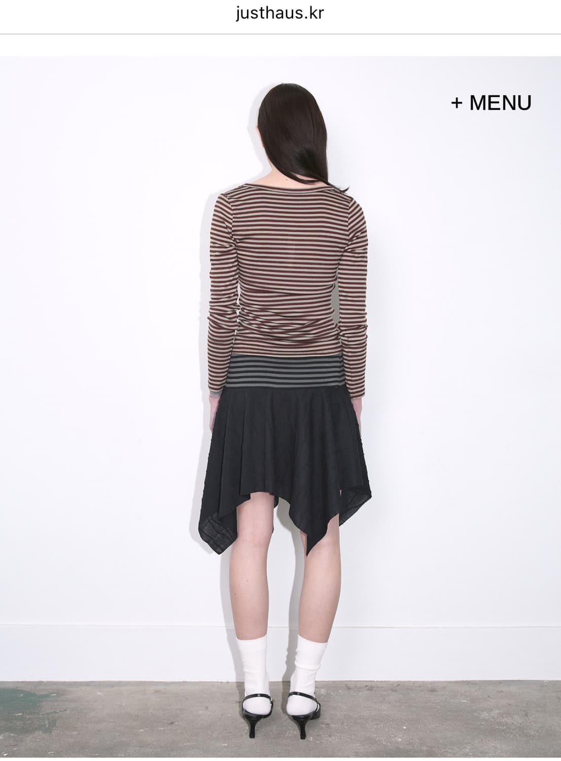 Just.haus MIXED PANEL SKIRT 상품이미지4