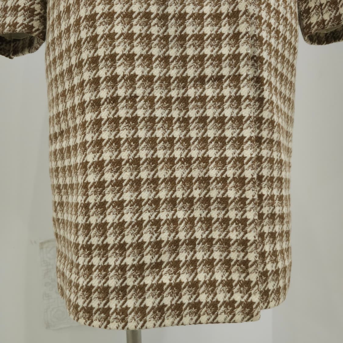 울 하운드투스 체크 더블버튼 클래식 롱코트 상품이미지6