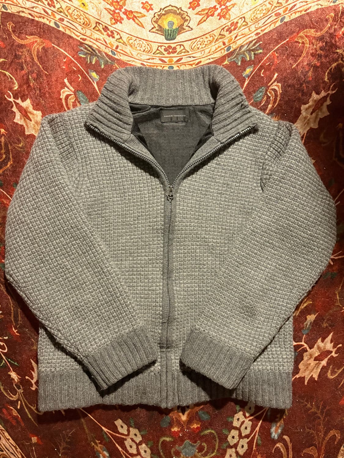 Kansai yamamoto waffle knit cardigan 상품이미지1