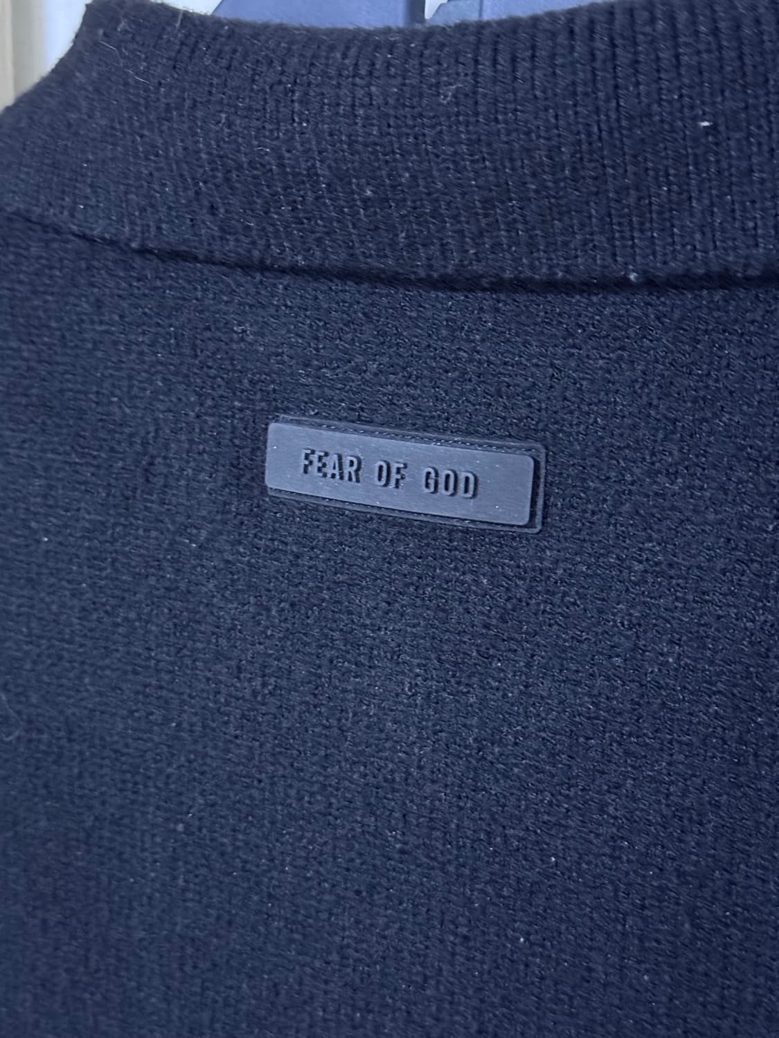 피오갓 에센셜 니트폴로 블랙 S사이즈 상품이미지4