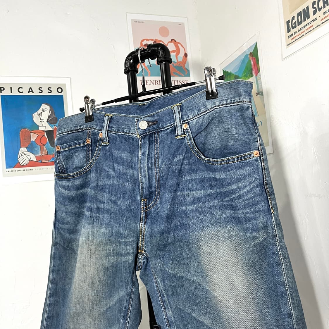 리바이스 502 하프 데님팬츠 상품이미지3