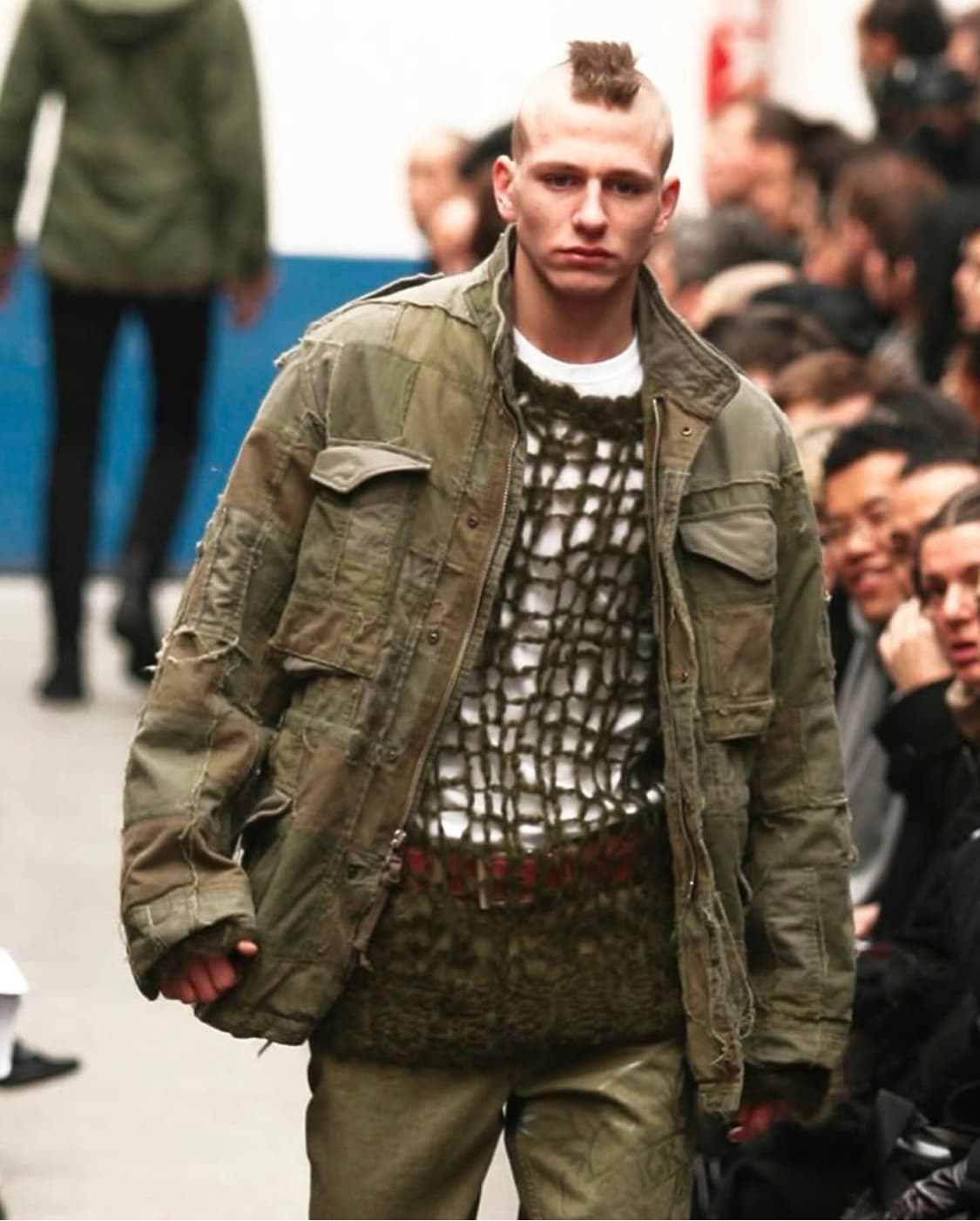 Junya watanabe M-65 stripe wool jacket 상품이미지6