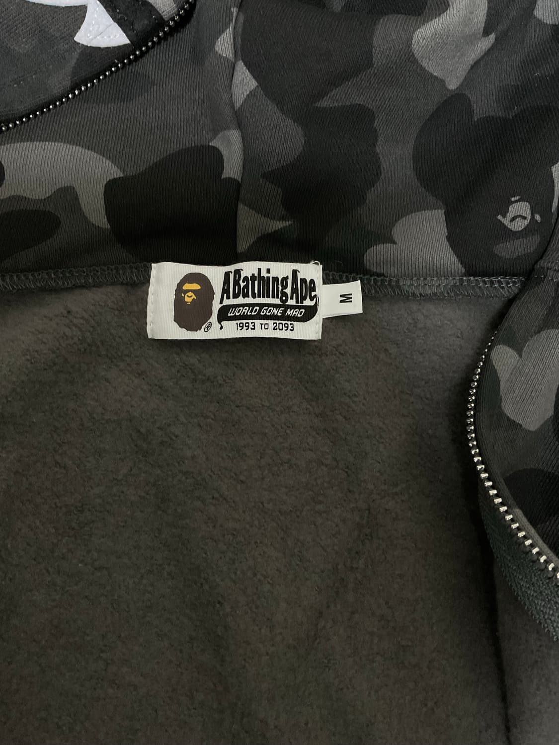 베이프 흑계 후드집업 /M 상품이미지5