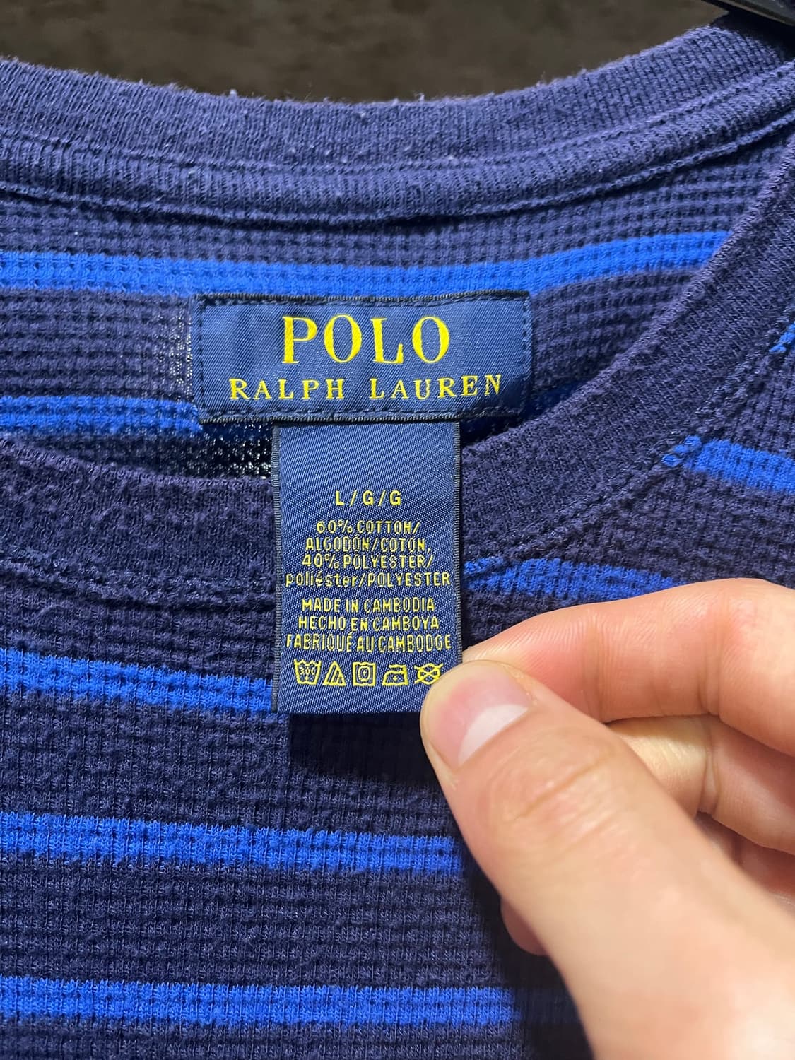 POLO Ralph Lauren Blue Stripe Sleeve 상품이미지3