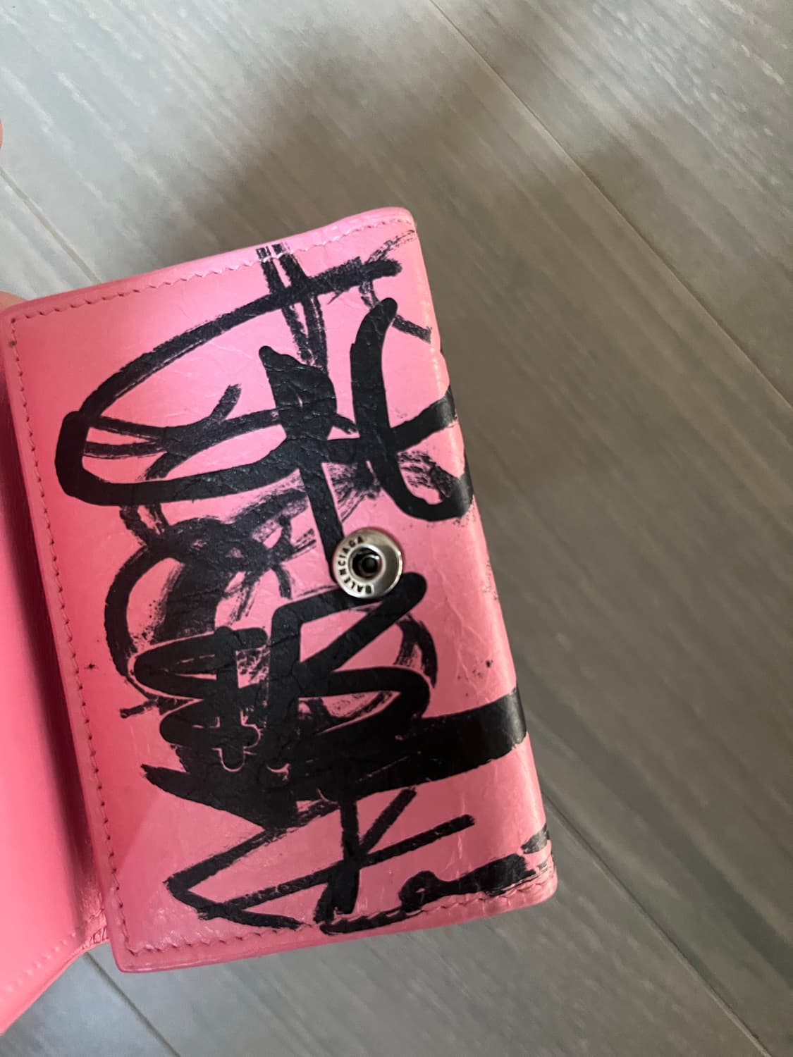 발렌시아가 르카골 그래피티 미니지갑 핑크 상품이미지7