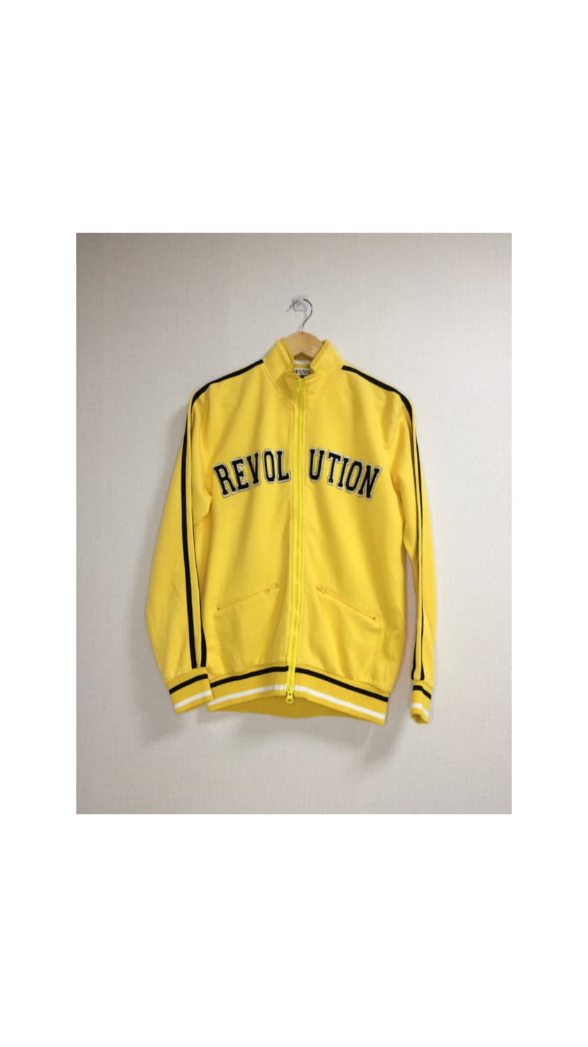 빈티지 옐로우 라인 투웨이 집업 상품이미지1