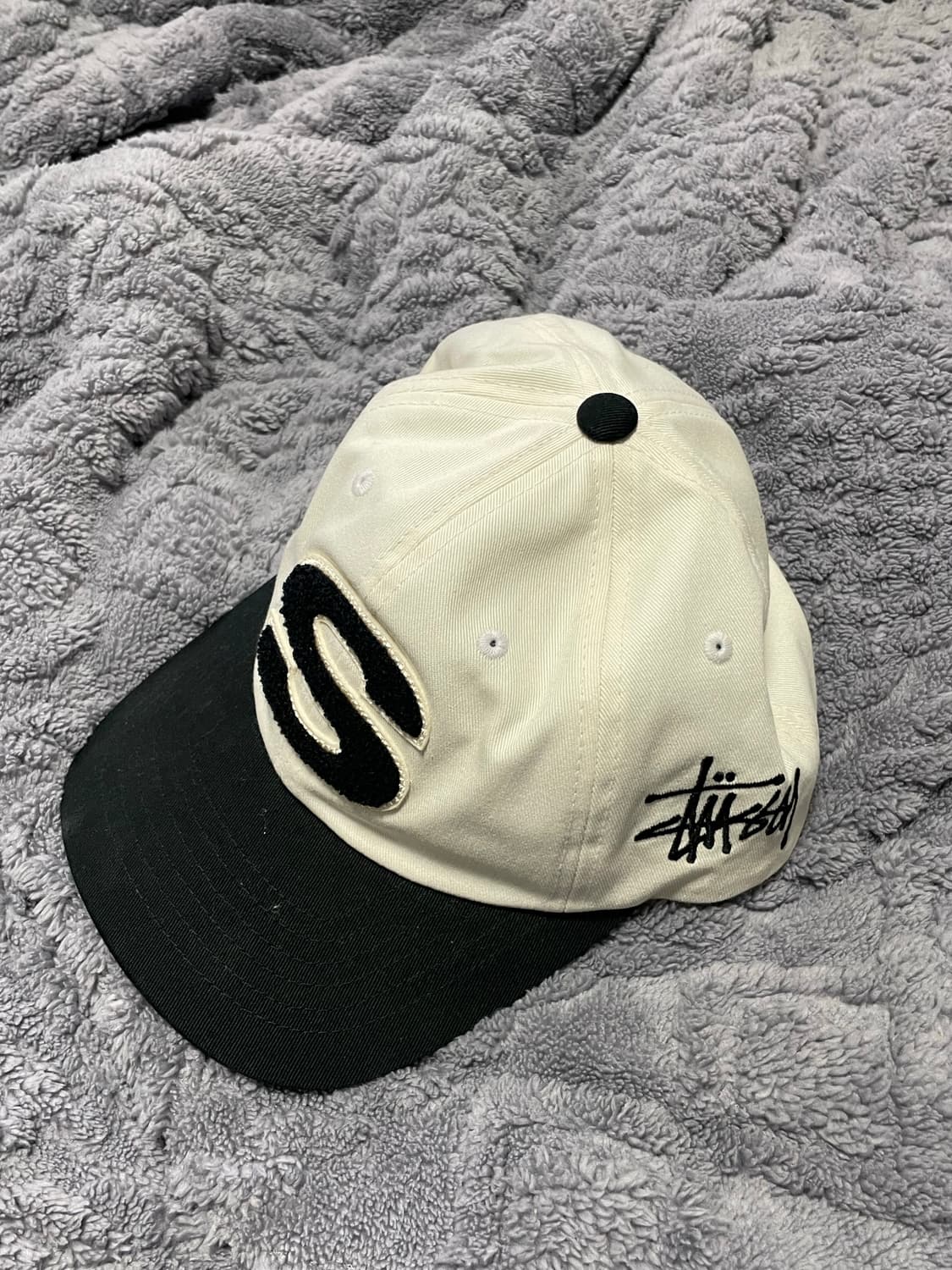 스투시 셔닐 S 로우 프로 캡 내추럴 색상 볼캡 상품이미지2