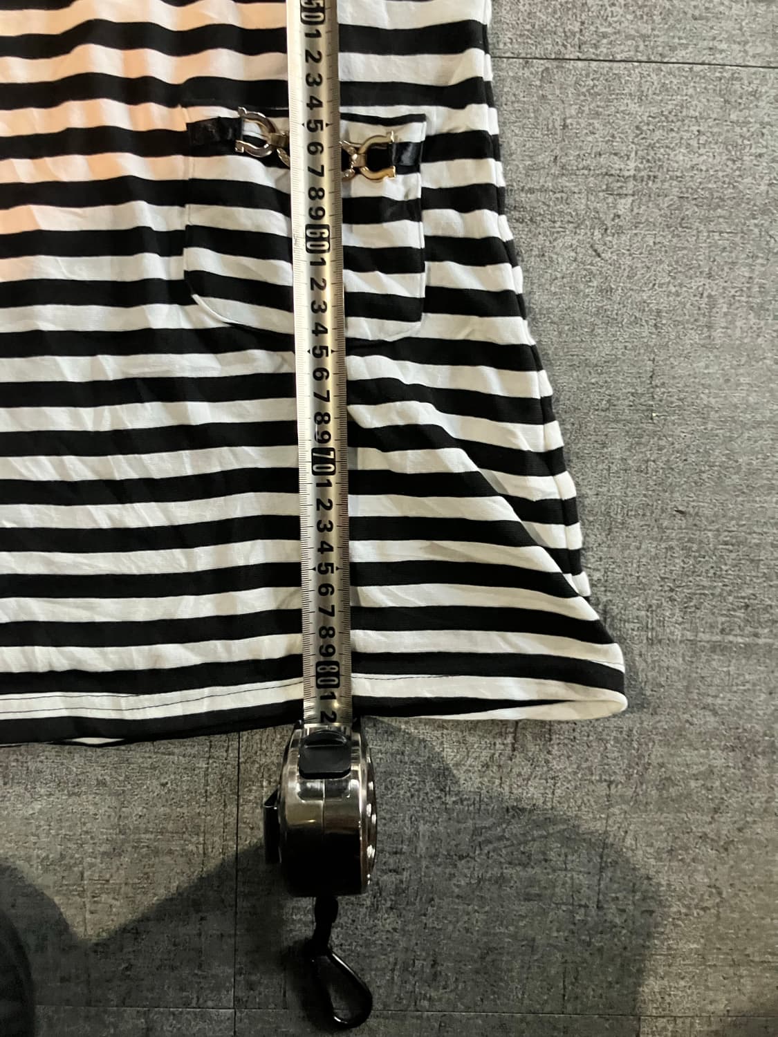 Cecil Mcbee 세실맥비 핀터깔y2k 펑크갸루 스트라이프티셔츠 상품이미지4