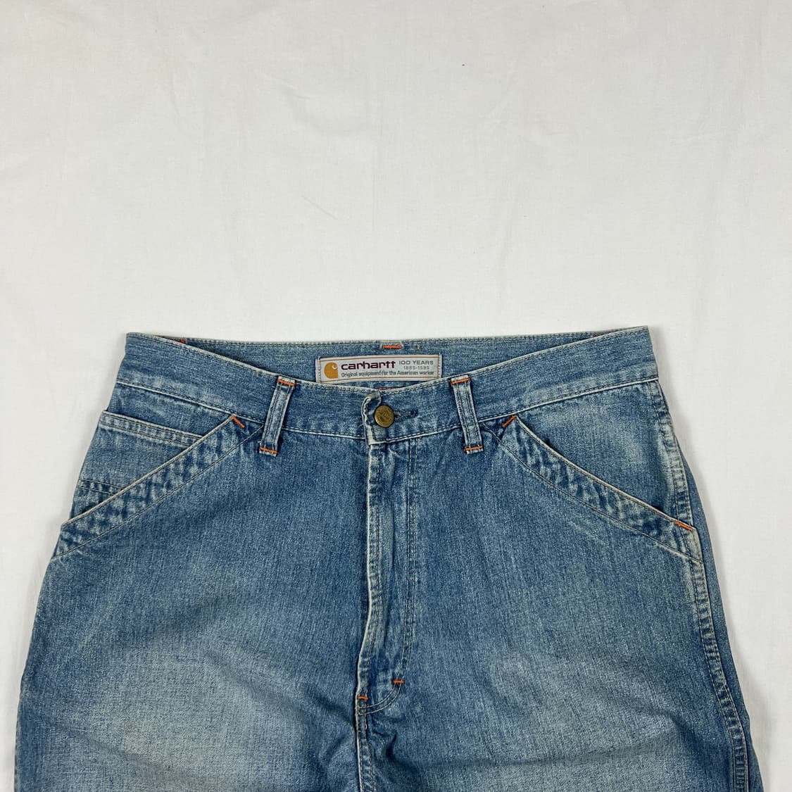 80‘s 칼하트 carhartt 100주년 카펜터 데님 반바지 상품이미지2