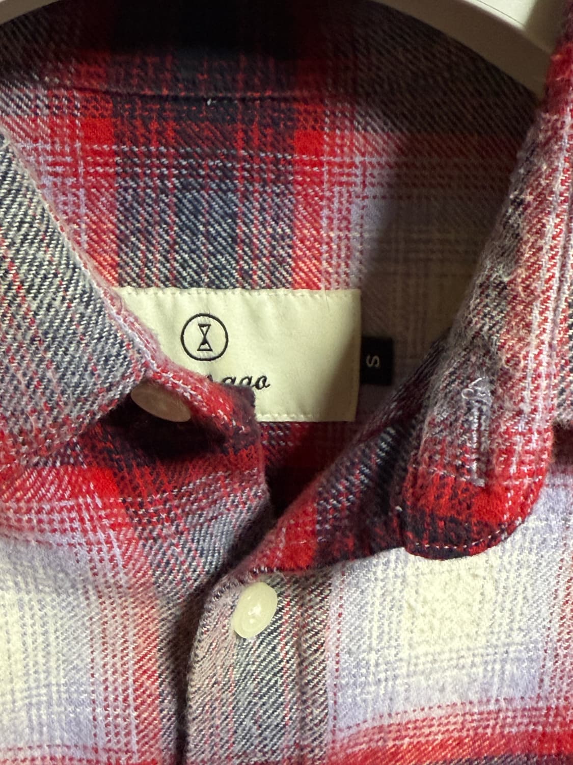 이얼즈어고 체크 셔츠 s 상품이미지2