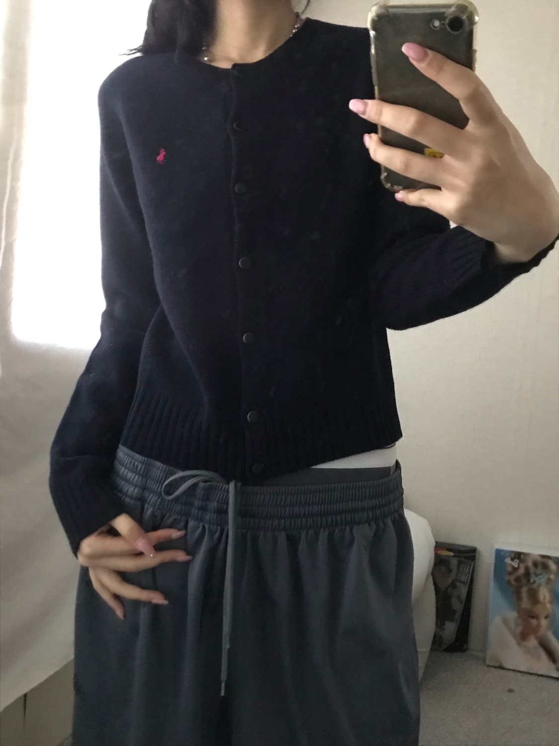 폴로 네이비 가디건 상품이미지1