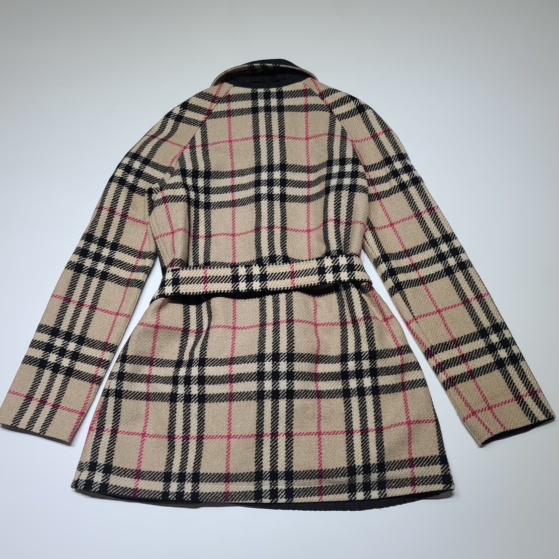 버버리 노바체크 리버시블 벨티드 자켓[S~M] 상품이미지5