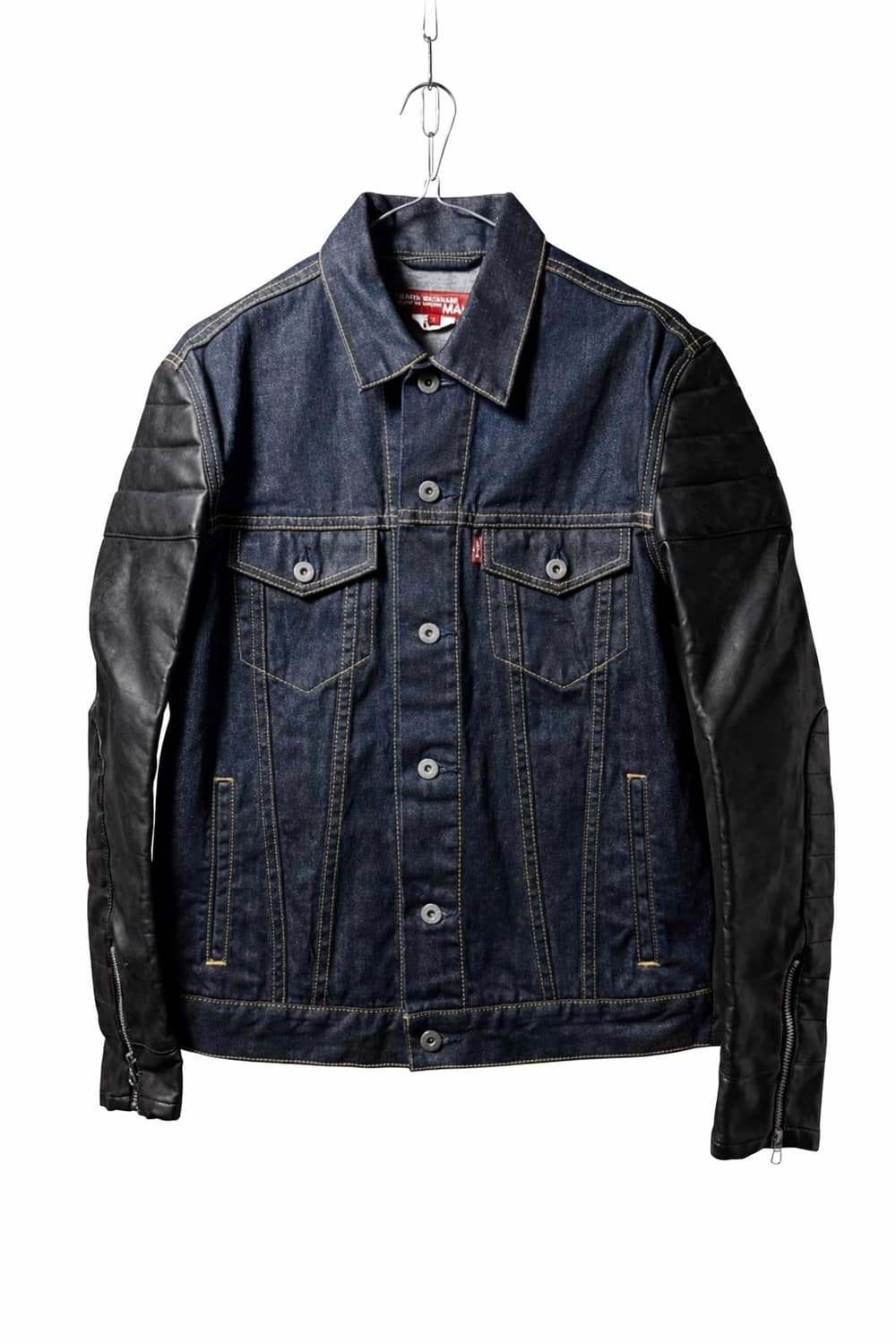 준야와타나베x리바이스 레더 슬리브 데님 자켓 상품이미지1