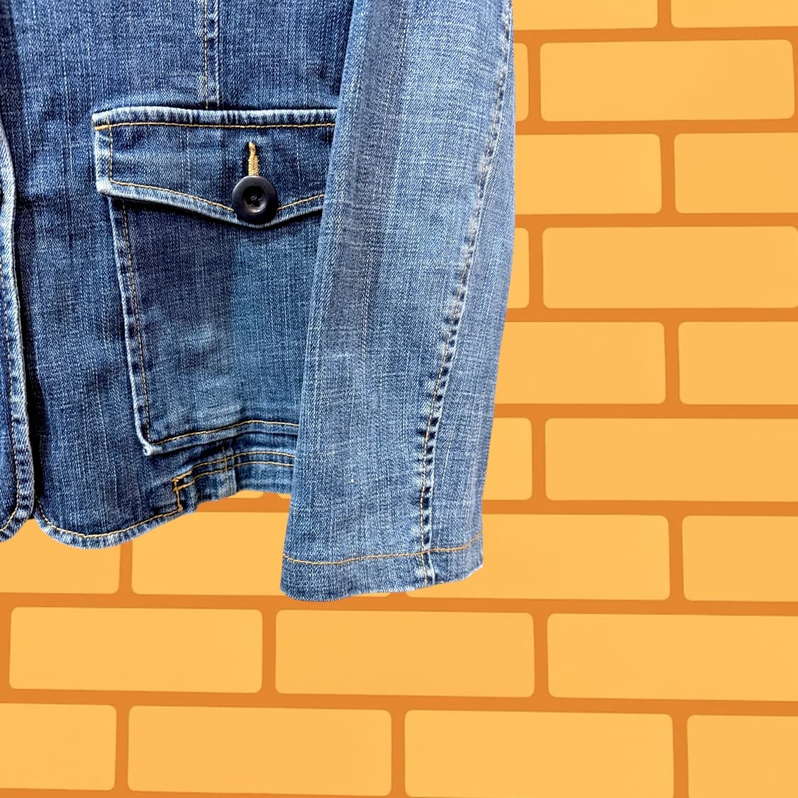 에디바우어 데님 테일러드 자켓 (S) 상품이미지4