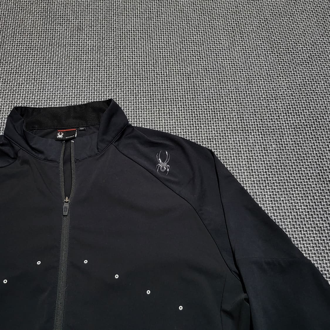 스파이더 기능성 러닝 집업 블랙 (2XL) 상품이미지3