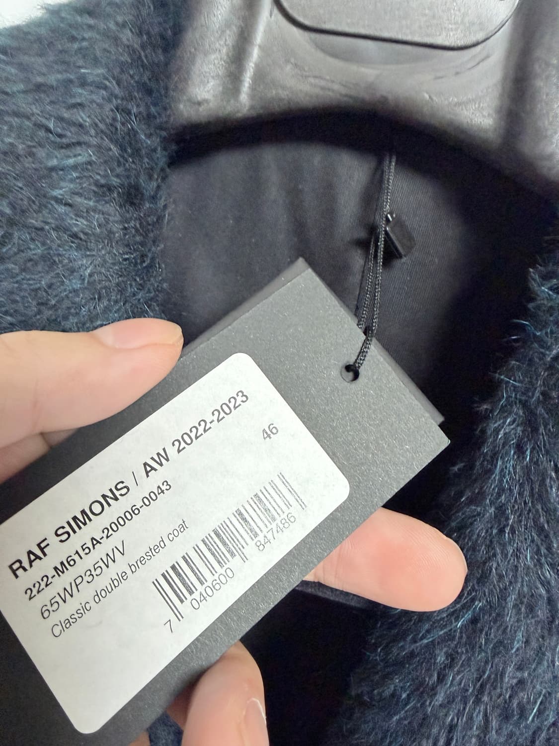 라프시몬스 raf simons 23aw 알파카 오버코트/46(free) 상품이미지3