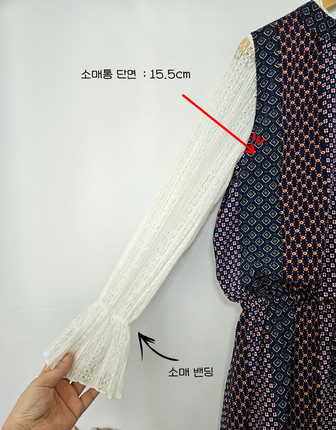 스판 레이스 자수 티셔츠 상품이미지6