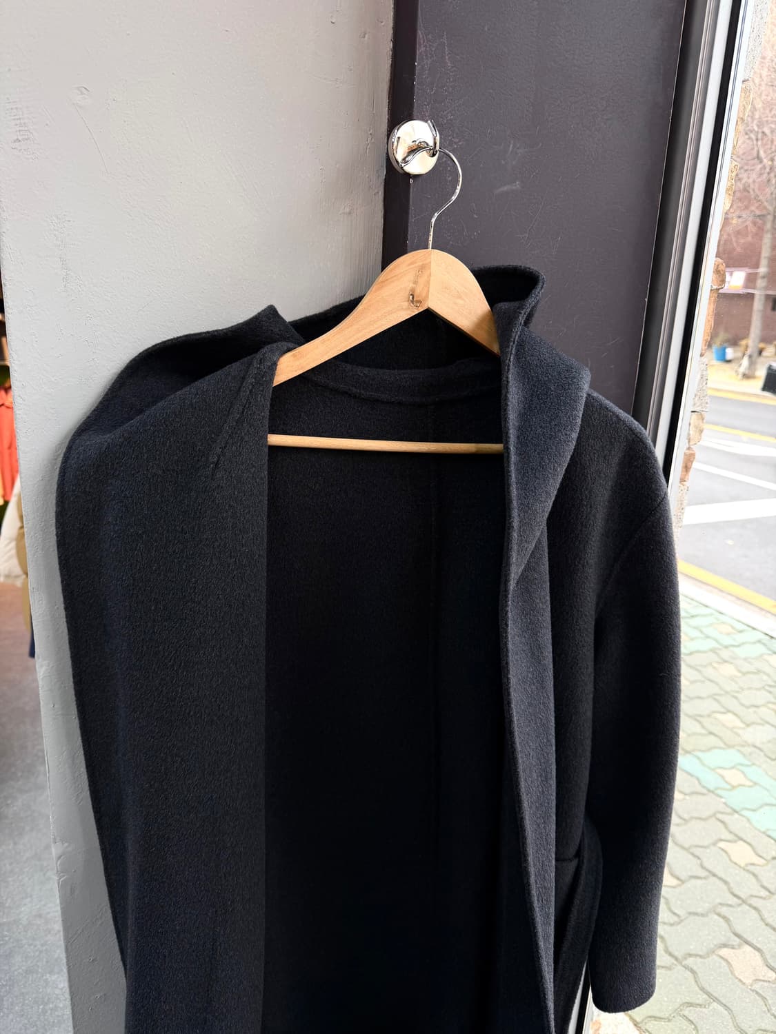 82/ 시스템 19FW 앙고라 캐시미어 벨티드 코트 상품이미지6