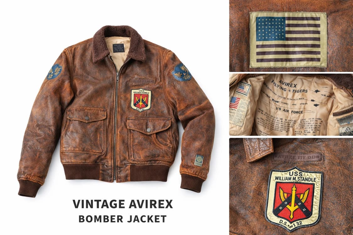 Vintage Avirex Bomber Jacket 상품이미지1
