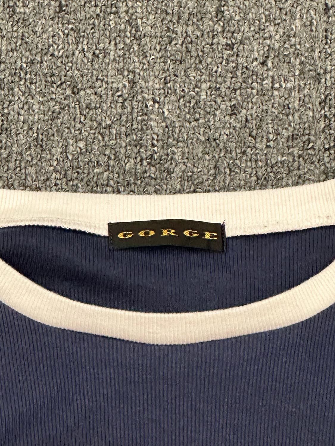 OS)GORGE 여성 셔링 골지 롱슬리브 상품이미지4