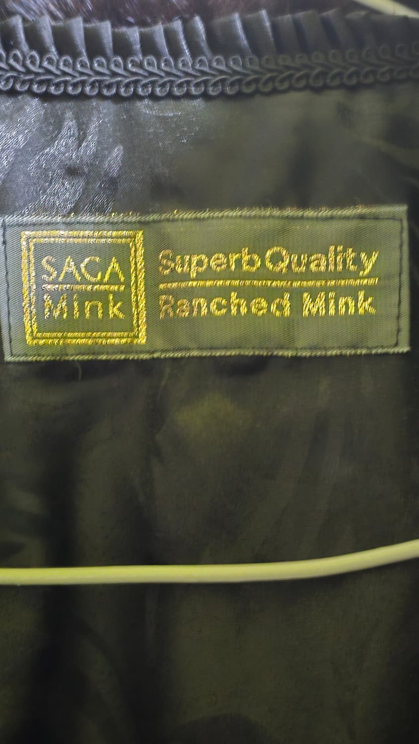 SAGA MINK BLACK 최고급 밍크코트 66사이즈  상품이미지5