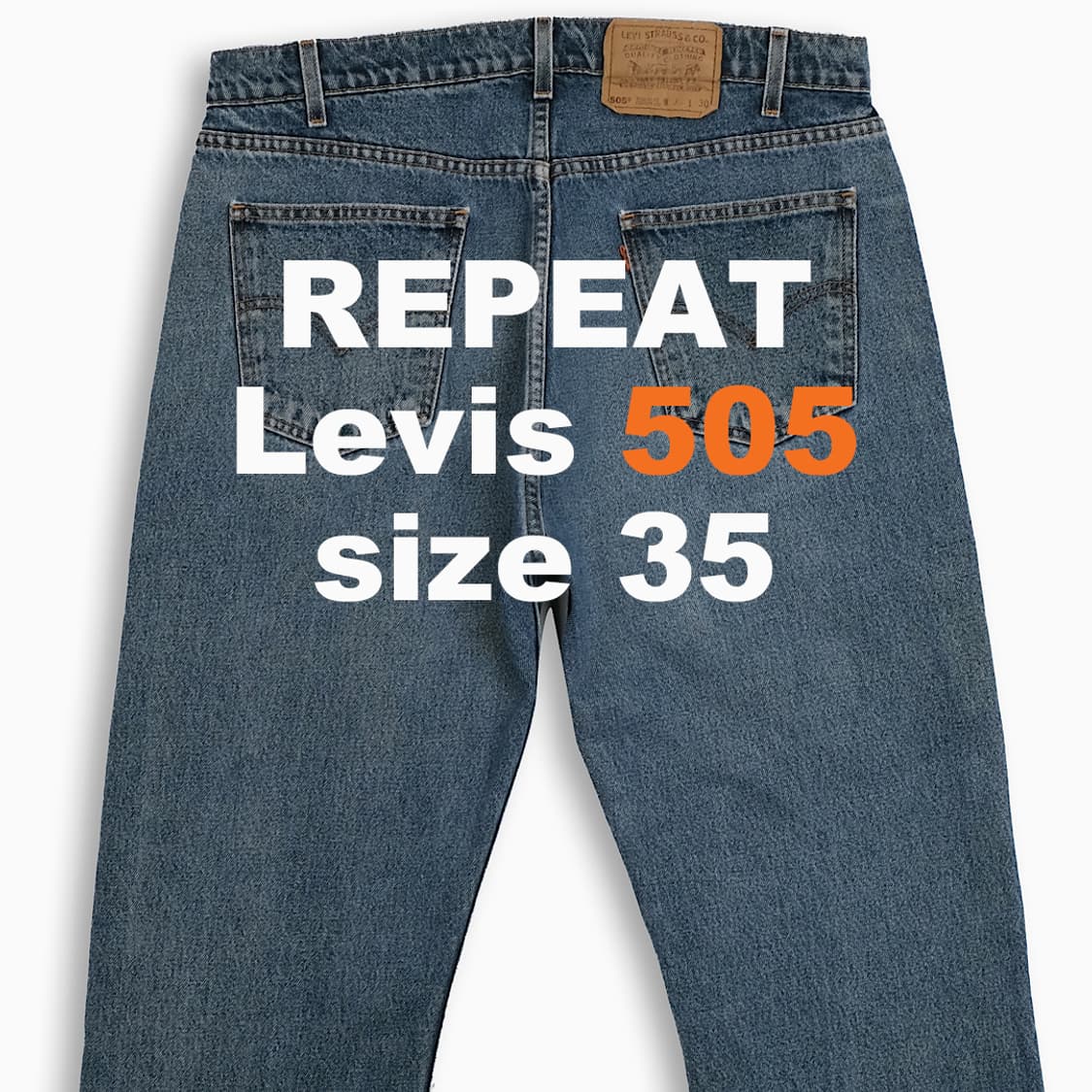 리바이스 505 오렌지탭 중청 90s 35 인치 OR5053875 상품이미지1