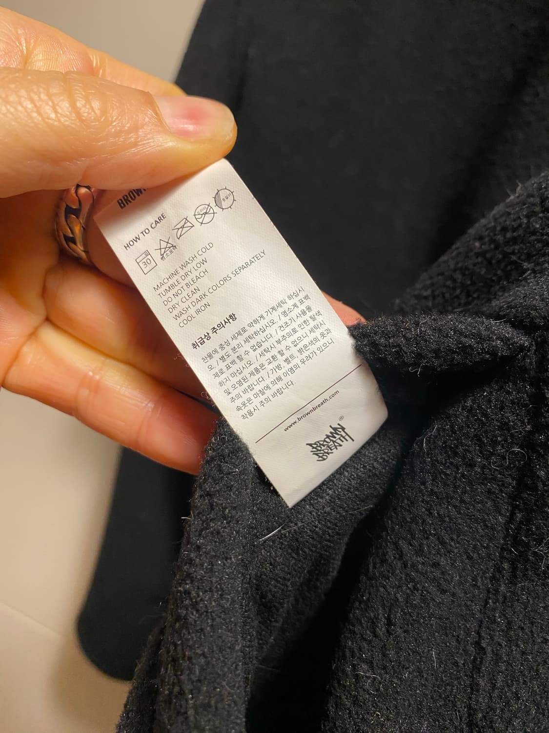브라운브레스 양면 후리스 양면자켓 블랙 S 상품이미지8