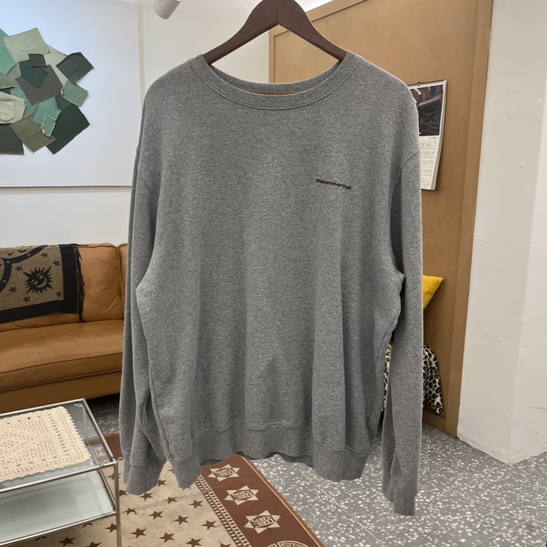 디스이즈네버댓 빈티지 캐주얼 스펠아웃 맨투맨 XL C10383 상품이미지3